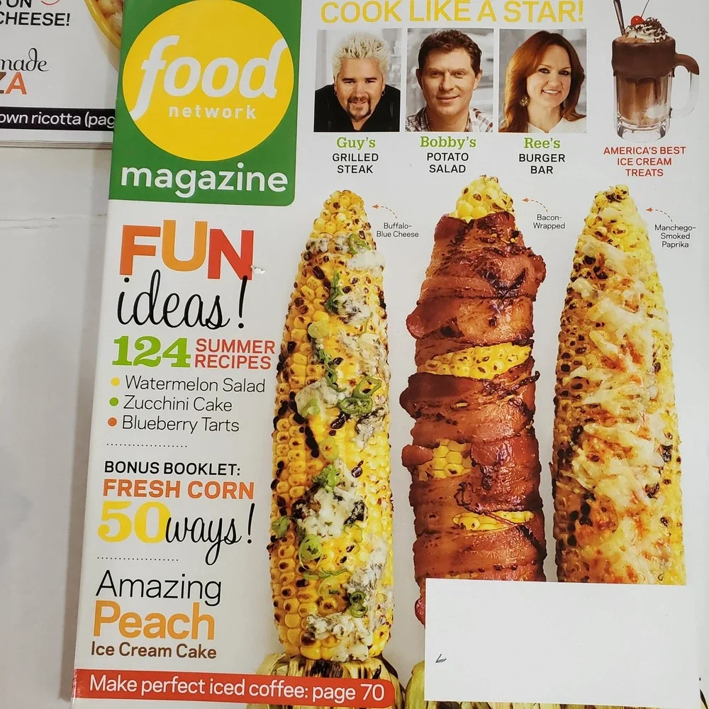 Food Network Magazine 2013 Lot of 3 March April July August Recipes Cooking Star